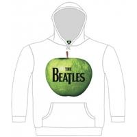 The Beatles Apple Hooded Top White: Medium