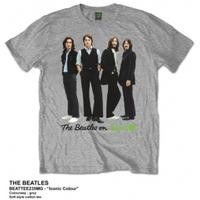 The Beatles Iconic Colour Mens Grey Tshirt: Medium