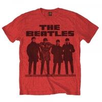the beatles long tall mens red t shirt small