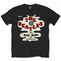 The Beatles Hey Jude/Revolution Men\'s XX-Large T-Shirt - Black
