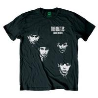 The Beatles - Love Me Do faces Men\'s Large T-Shirt - Black