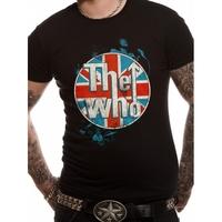 the who logo standing mens xx large t shirt black