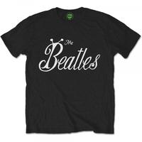 The Beatles Bug Logo Men\'s Large T-Shirt - Black