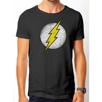 The Flash - Vintage Logo Men\'s Small T-Shirt - Black