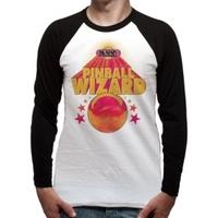 The Who Pinball Wizard Men\'s Small Baseball Shirt - White