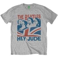 The Beatles - Windswept/Hey Jude Men\'s X-Large T-Shirt - Grey