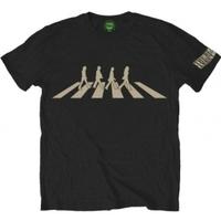 The Beatles Mens Abbey Road Silhouette Black TShirt R