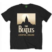 The Beatles Liverpool England mens Blk Tshirt: Medium