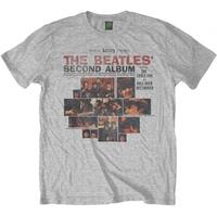 the beatles second album mens large t shirt grey