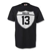 thomas muller germany crest tee black