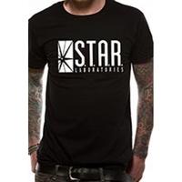 the flash mens the tv star labs t shirt small