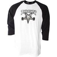 Thrasher Skategoat Raglan 3/4 Sleeve Tee - White/Black