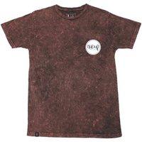 the trip mineral wash badge tee red