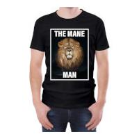 The Mane Man Men\'s Black T-Shirt - XXL