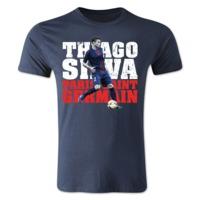 thiago silva psg player t shirt navy kids