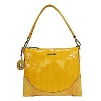 The new KateCo. mirror PVC single shoulder / diagonal back bag TS-00142 yellow