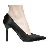 the highest heel shoes classic black satin