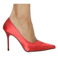 the highest heel shoes classic red satin