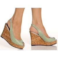 The Highest Heel Shoes Darling 100 Green