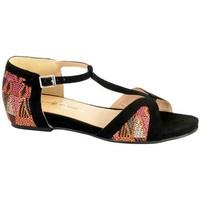 the divine factory sandale plate tdf2924 noir mens sandals in black