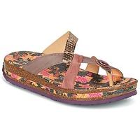 Think DERGA women\'s Flip flops / Sandals (Shoes) in brown