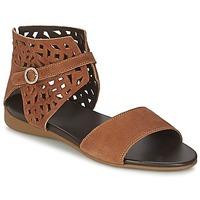 think jaeh womens sandals in brown