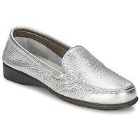 the flexx everyday womens loafers casual shoes in silver