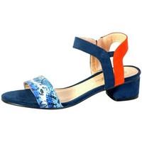 the divine factory sandale petit talon tdf2927 bleu womens sandals in  ...