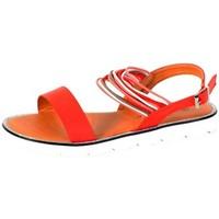 the divine factory sandale plate tdf2936 corail womens sandals in red