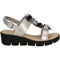 the flexx b30516 wedge sandals women silver womens sandals in silver