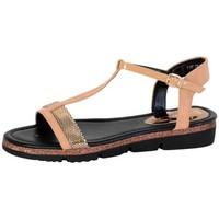 the divine factory sandales femme tdf2948 camel womens sandals in brow ...