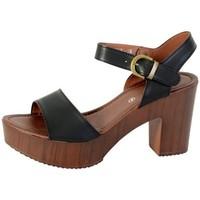 the divine factory sandale talon tdf2985 noir womens sandals in black