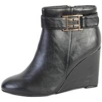 the divine factory bottine tdf2734 noir womens low ankle boots in blac ...