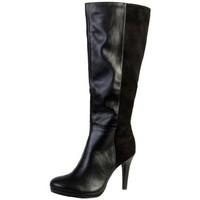the divine factory bottes tdf2110 noirsnoir womens high boots in black