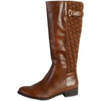 the divine factory bottes ql1530 camel tan womens high boots in brown