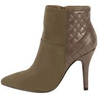 the divine factory bottines tdf1970 taupe womens low ankle boots in br ...