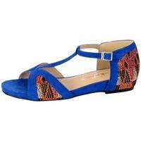 The Divine Factory Sandale Plate TDF2924 Bleu women\'s Sandals in blue
