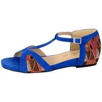 the divine factory sandale plate tdf2924 bleu womens sandals in blue