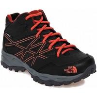 the north face hedgehog hiker mid wp womens walking boots in black