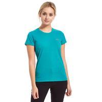 the north face womens short sleeve reaxion tee blue