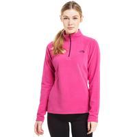 The North Face Women\'s 100 Glacier Half Zip Fleece - Pink, Pink