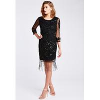 the lbd clara flapper dress in black