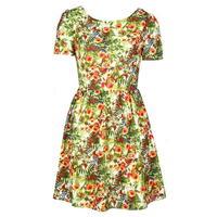 THE STYLE LONDON Womens Tropical Print Dress