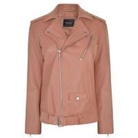 THEORY Tralsmin Leather Biker Jacket