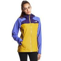 The North Face Women\'s Stratos HyVent Jacket, Yellow/Blue/Purple