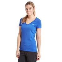 the north face womens simple dome t shirt blue blue