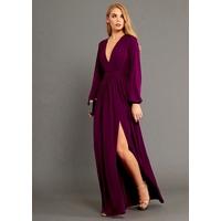 the asha maxi dress dahlia purple