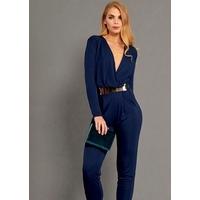 The Paige Jumpsuit - Deep Indigo