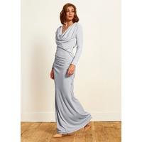 the trinity maxi dress ice grey