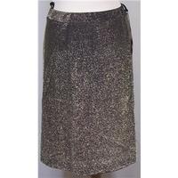 The Lurex Co Ltd size 14 gold metallic A line skirt